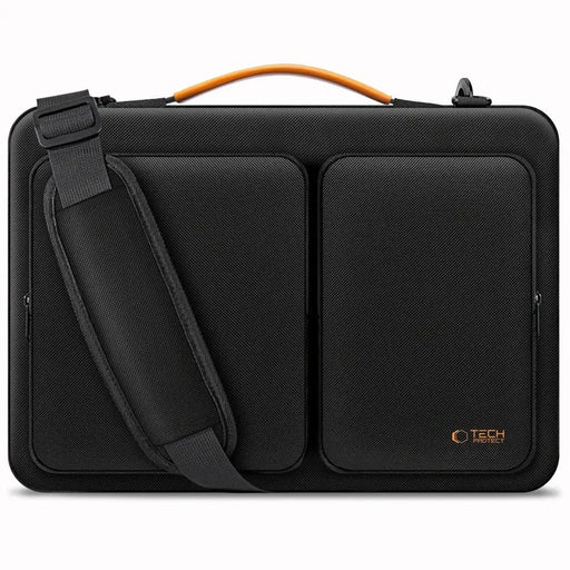 Tech-Protect Defender Bag for 15-16 Laptop - Black and Orange - Laptop bags<<<HurtelXML