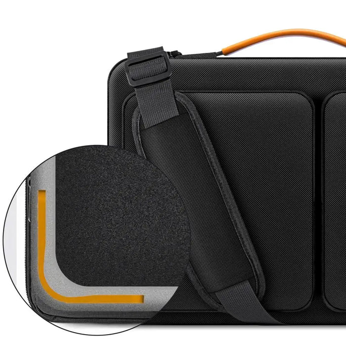 Tech-Protect Defender Bag for 15-16 Laptop - Black and Orange - Laptop bags<<<HurtelXML