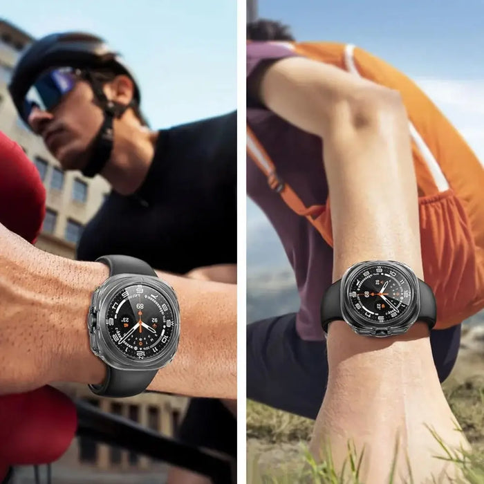 Tech-Protect Defense Case for Samsung Galaxy Watch 8 46mm - Transparent - Cell phone cases and covers<<<HurtelXML