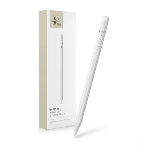 Tech-Protect Digital Magnetic Stylus Pen 3 Magnetic for iPad Tablet - White - Cell phone stylus pen<<<HurtelXML