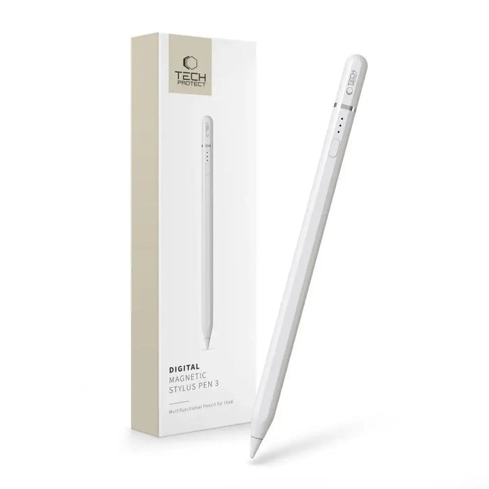 Tech-Protect Digital Magnetic Stylus Pen 3 Magnetic for iPad Tablet - White - Cell phone stylus pen<<<HurtelXML