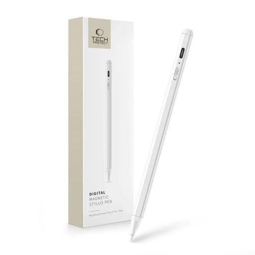 Tech-Protect Digital Stylus Magnetic for iPad - White - Cell phone stylus pen<<<HurtelXML