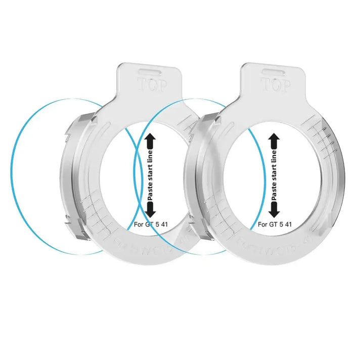Tech-Protect Easy Set+ 2-pack tempered glass for Huawei Watch GT 5 41 mm - transparent - Cell phone tempered