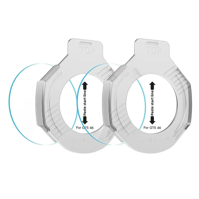 Tech-Protect Easy Set+ 2-pack tempered glass for Huawei Watch GT 5 46 mm - transparent - Cell phone tempered