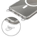 Tech-Protect FlexAir Chain MagSafe Case for iPhone 16 Pro - Clear + 2 Lanyards (Black and Taupe) - Cell phone cases