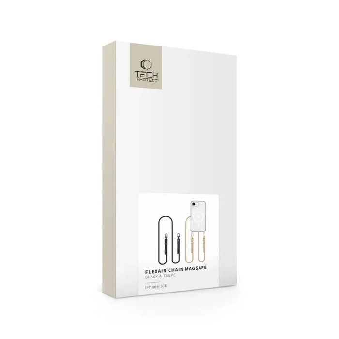 Tech-Protect FlexAir Chain MagSafe iPhone 16e Case - Black/Beige - Cell phone cases and covers<<<HurtelXML