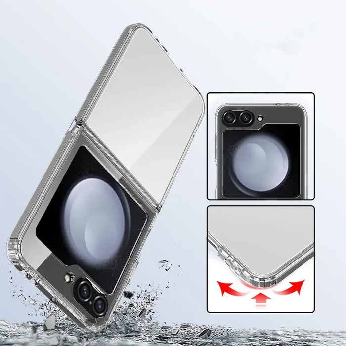 Tech-Protect FlexAir Hybrid Case for Samsung Galaxy Z Flip 6 / 7 FE - Transparent - Cell phone cases