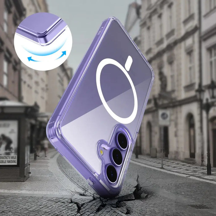 Tech-Protect FlexAir Hybrid MagSafe Case for Samsung Galaxy S25+ - Clear - Cell phone cases and covers<<<HurtelXML