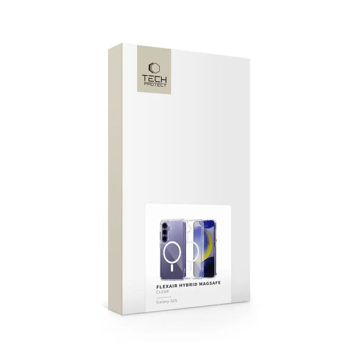 Tech-Protect FlexAir Hybrid MagSafe Case for Samsung Galaxy S25 - Clear - Cell phone cases and covers<<<HurtelXML