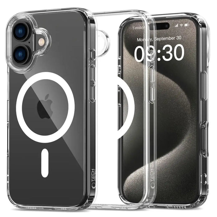 Tech-Protect FlexAir Hybrid MagSafe iPhone 16 Case - Clear - Cell phone cases and covers<<<HurtelXML
