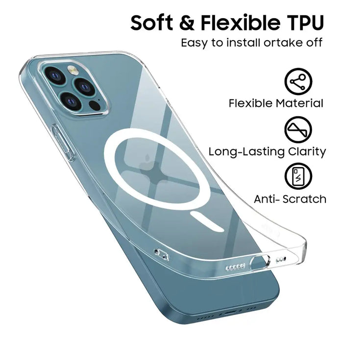 Tech-Protect FlexAir MagSafe Case for iPhone 12 / 12 Pro - Clear - Cell phone cases and covers<<<HurtelXML