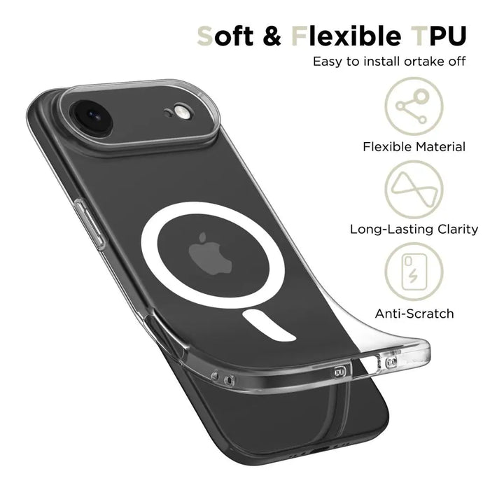 Tech-Protect FlexAir MagSafe Case for iPhone 17 Air - Clear - Cell phone cases and covers<<<HurtelXML