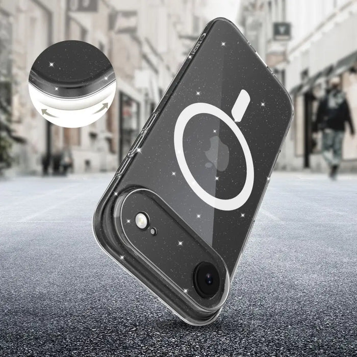 Tech-Protect FlexAir MagSafe Case for iPhone 17 Air - Clear Glitter - Cell phone cases and covers<<<HurtelXML