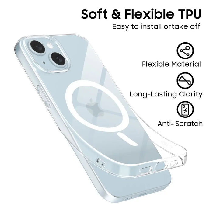 Tech-Protect FlexAir MagSafe iPhone 15 Case - Clear - Cell phone cases and covers<<<HurtelXML