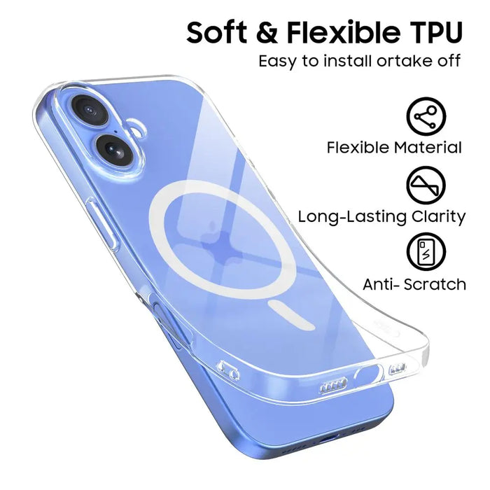 Tech-Protect FlexAir MagSafe iPhone 16 Case - Clear - Cell phone cases and covers<<<HurtelXML