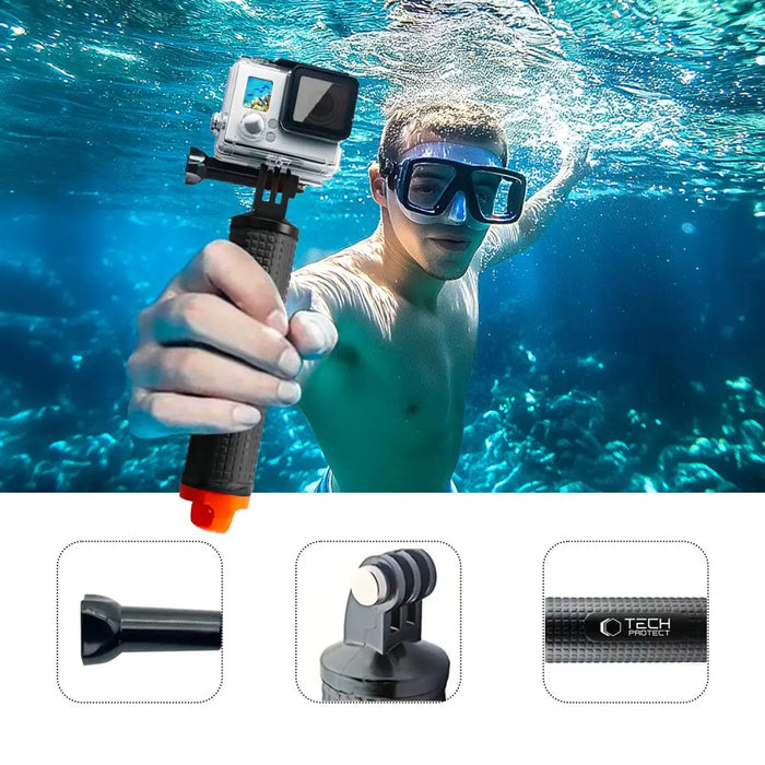 Tech-Protect GA100 Hand Grip for GoPro / DJI - black - Cell phone holders<<<HurtelXML