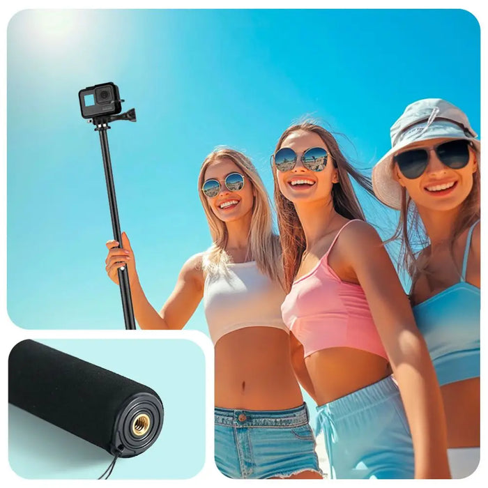 Tech-Protect GA100 Monopad & Selfie Stick for GoPro / DJI - Black - Cell phone holders<<<HurtelXML
