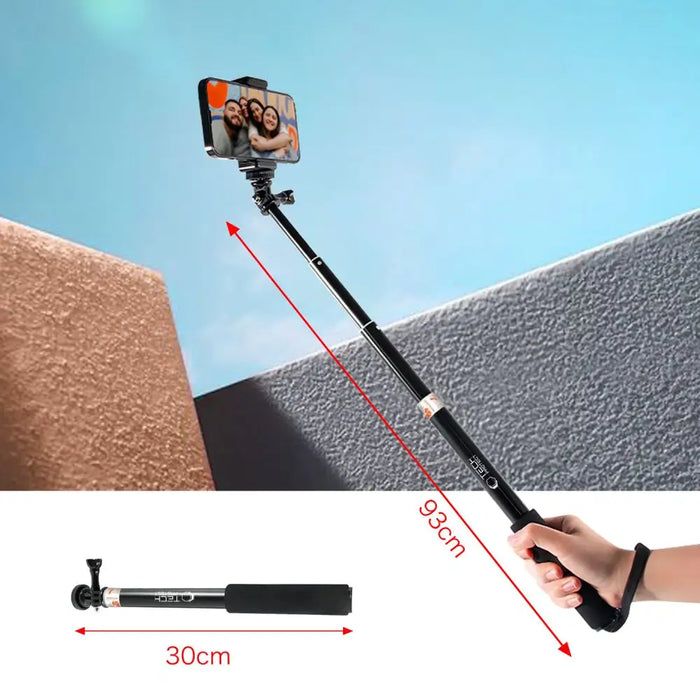 Tech-Protect GA100 Monopad & Selfie Stick for GoPro / DJI - Black - Cell phone holders<<<HurtelXML