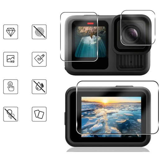 Tech-Protect Glass Fit+ 2-pack tempered glass for GoPro Hero 13 - transparent - Cell phone tempered glass<<<HurtelXML