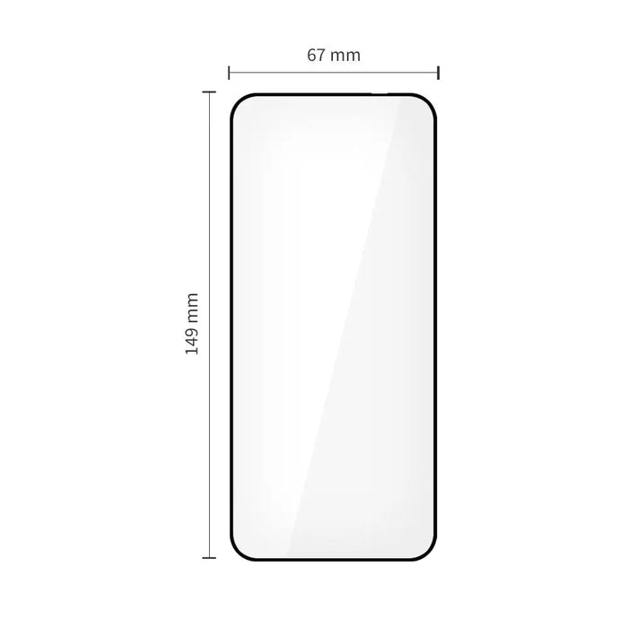 Tech-Protect Glass Fit+ 2-pack tempered glass for Motorola Edge 50 Neo / 60 Neo - black - Cell phone tempered