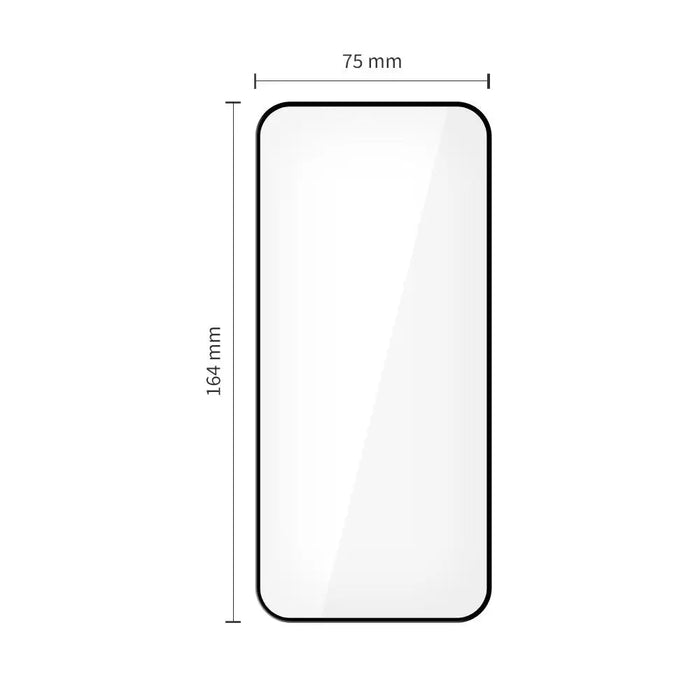 Tech-Protect Glass Fit+ 2-pack tempered glass for Xiaomi Redmi 15 4G / 5G - black - Cell phone tempered