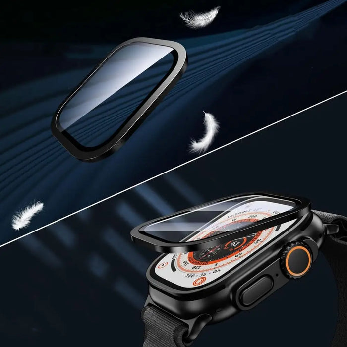 Tech-Protect Glass Ring 2-pack for Apple Watch Ultra 49mm - Black - Cell phone tempered glass<<<HurtelXML