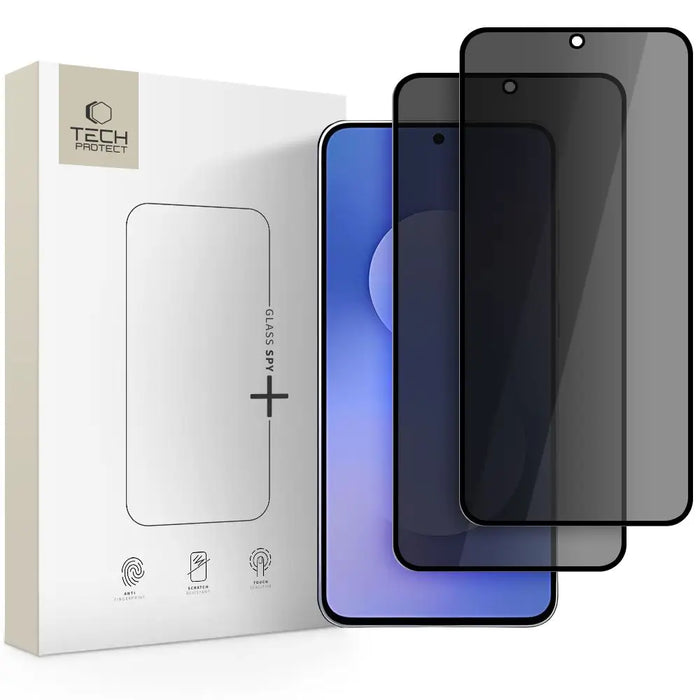 Tech-Protect Glass Spy+ 2-pack privacy glass for Samsung Galaxy S25 FE - Cell phone tempered glass<<<HurtelXML