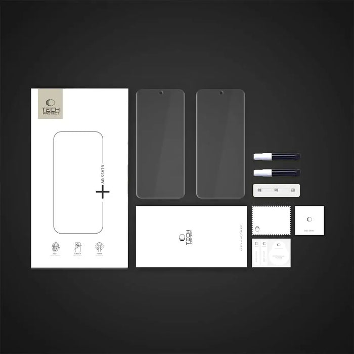 Tech-Protect Glass UV+ 2-pack tempered glass Motorola Edge 60 Pro - transparent - Cell phone tempered glass<<<HurtelXML