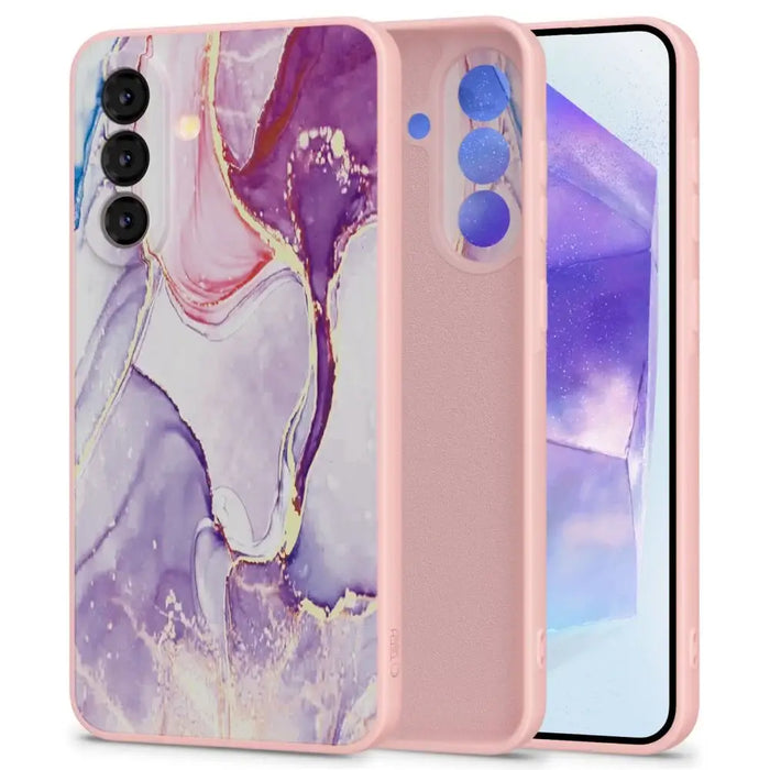 Tech-Protect Icon Case for Samsung Galaxy A56 5G - Marble - Pink - Cell phone cases and covers<<<HurtelXML
