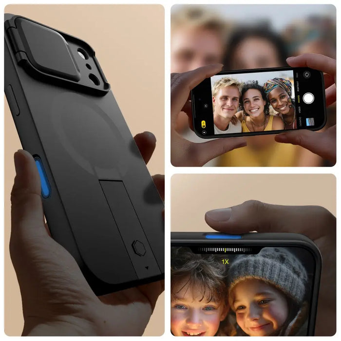 Tech-Protect Kevlar Aura MagSafe Case for iPhone 17 Pro Max - Black - Cell phone cases and covers<<<HurtelXML