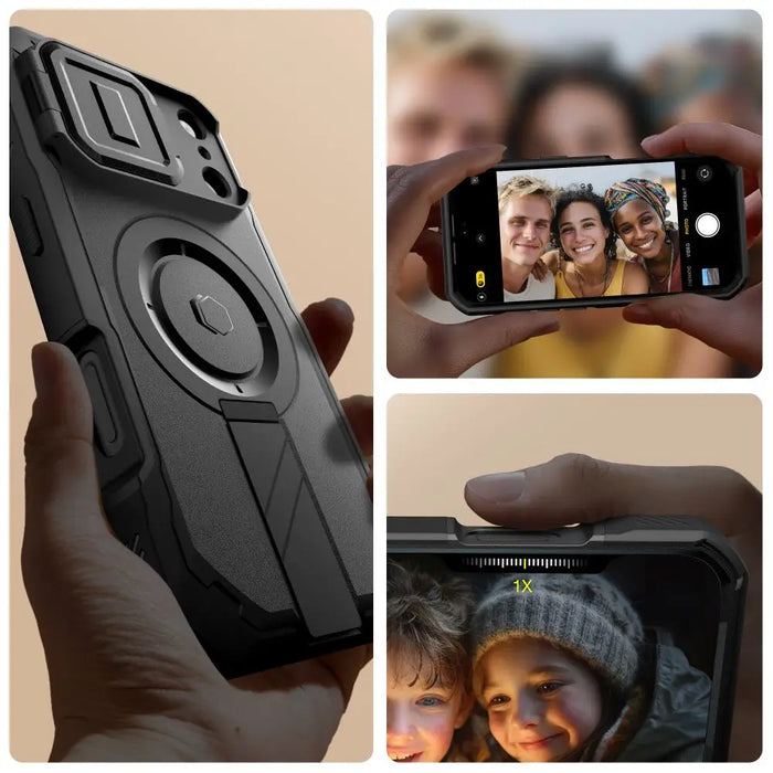 Tech-Protect Kevlar MagSafe Case for iPhone 17 Pro Max - Black - Cell phone cases and covers<<<HurtelXML