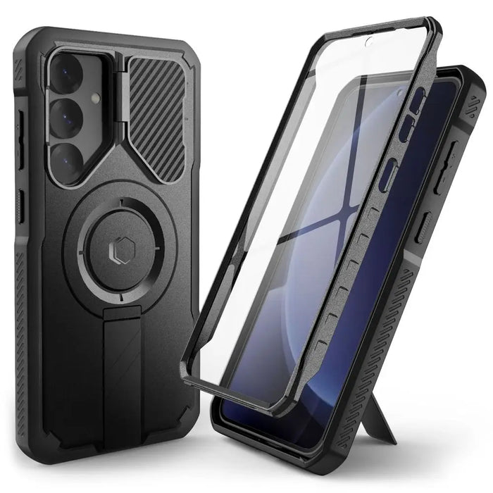 Tech-Protect Kevlar MagSafe+ Case for Samsung Galaxy S25 - Black - Cell phone cases and covers<<<HurtelXML