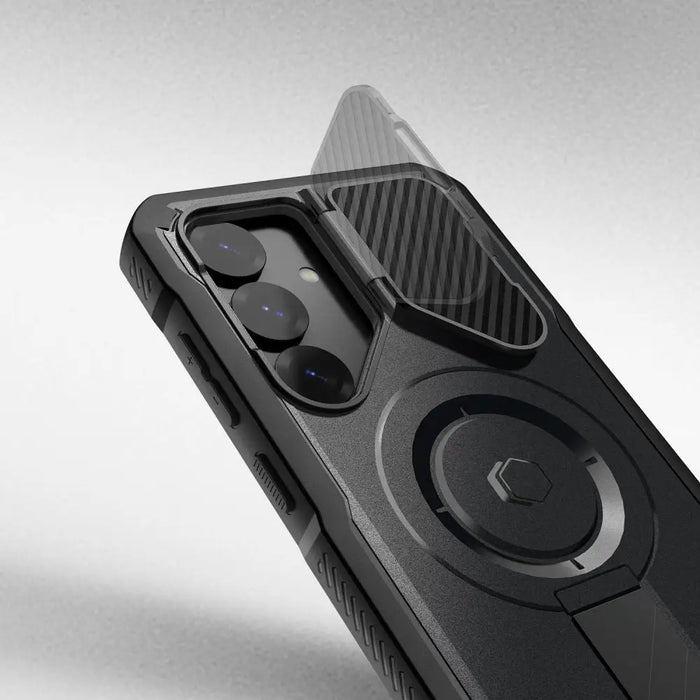 Tech-Protect Kevlar MagSafe+ Case for Samsung Galaxy S25 Plus - Black - Cell phone cases and covers<<<HurtelXML