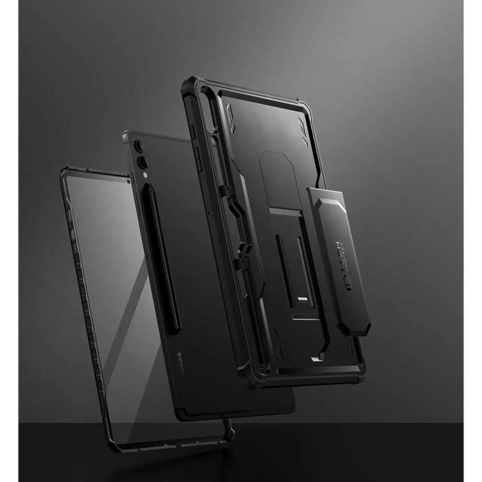 Tech-Protect Kevlar Pro Case for Samsung Galaxy Tab S9+ 12.4’’ X810 / X816B - Black - Cell phone cases