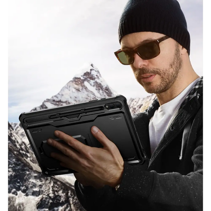 Tech-Protect Kevlar Pro Case for Samsung Galaxy Tab S9+ 12.4’’ X810 / X816B - Black - Cell phone cases