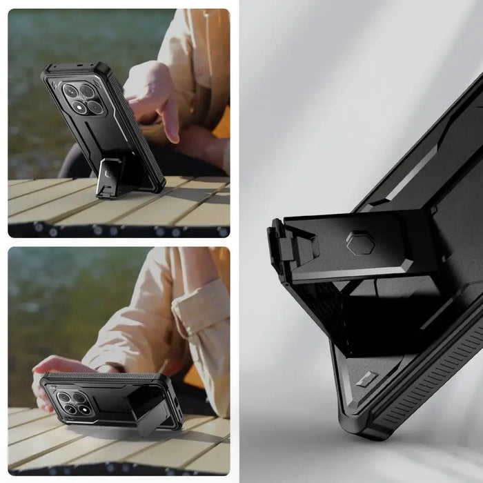 Tech-Protect Kevlar Pro Case for Xiaomi Redmi Note 14 Pro 5G / Poco X7 5G - Black - Cell phone cases