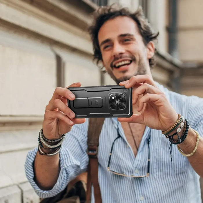 Tech-Protect Kevlar Pro Case for Xiaomi Redmi Note 14 Pro 5G / Poco X7 5G - Black - Cell phone cases