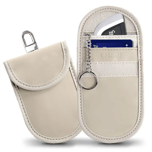 Tech-Protect KLR100 RFID Blocking Car Key Case - Beige - Cell phone cases and covers<<<HurtelXML