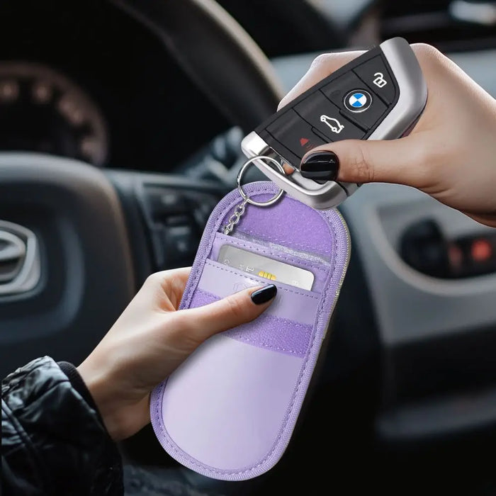 Tech-Protect KLR100 RFID Blocking Car Key Case - Purple - Cell phone cases and covers<<<HurtelXML