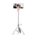 Tech-Protect L03S Bluetooth selfie stick with remote control tripod up to 148cm and 180 head - white - Photo