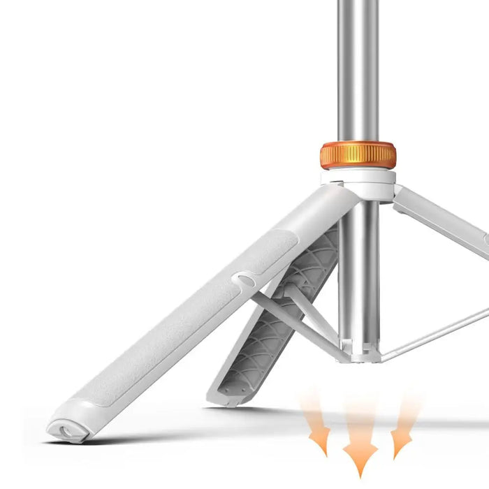 Tech-Protect L03S Bluetooth selfie stick with remote control tripod up to 148cm and 180 head - white - Photo