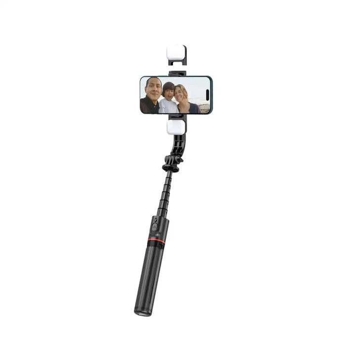Tech-Protect L05S Bluetooth Selfie Stick with Tripod up to 105cm with LED Light - Black - Photo accessories<<<HurtelXML