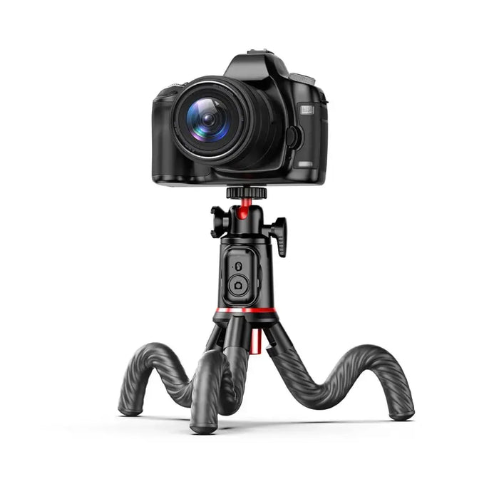 Tech-Protect L07S Bluetooth Selfie Stick with Flexible Tripod up to 54cm and 360 Head - Black - Photo
