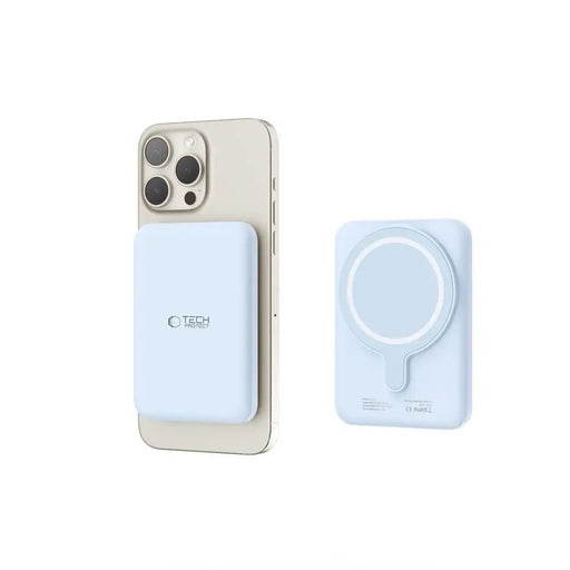 Tech-Protect LifeMag PB10 Powerbank with MagSafe 5000mAh 15W USB-C port - blue + USB-C cable - Powerbanks<<<HurtelXML
