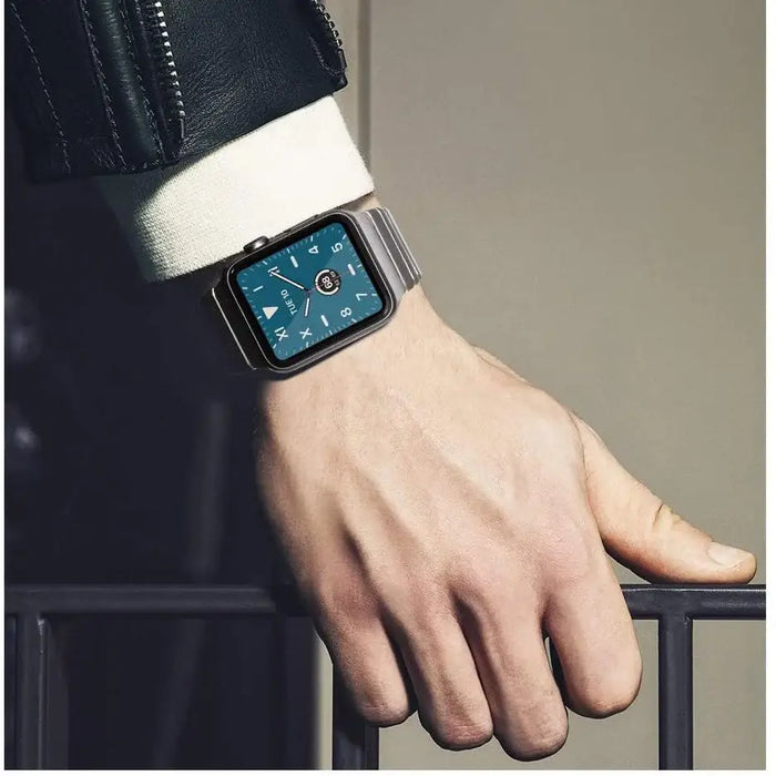 Tech-Protect LinkBand for Apple Watch 4 / 5 / 6 / 7 / 8 / 9 / SE / Ultra 1 / 2 (42/44/45/49 mm) - Silver - Other cell