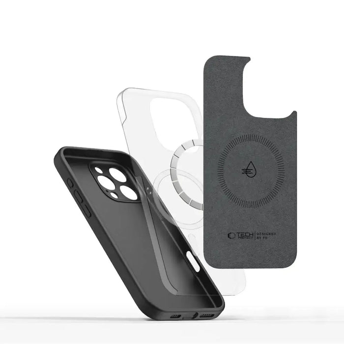 Tech-Protect Liquid Silicone MagSafe Case for iPhone 16 Pro Max - Black - Cell phone cases and covers<<<HurtelXML