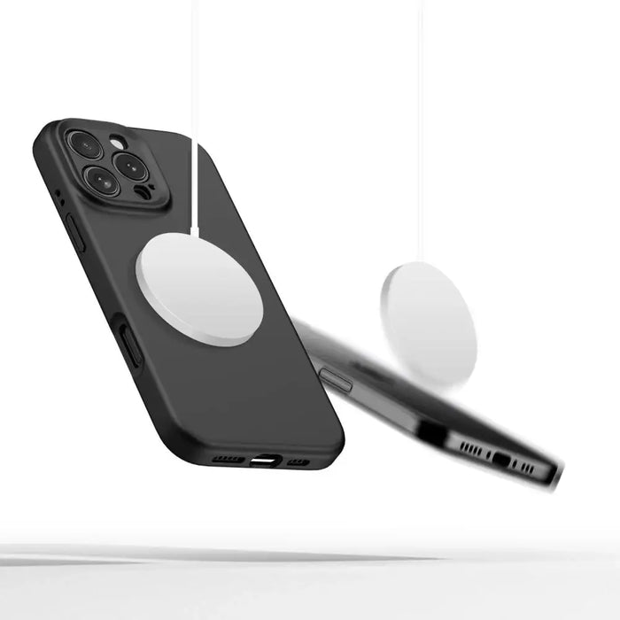 Tech-Protect Liquid Silicone MagSafe Case for iPhone 16 Pro Max - Black - Cell phone cases and covers<<<HurtelXML