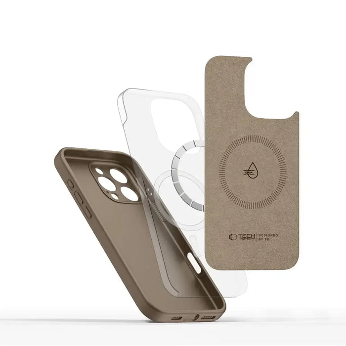 Tech-Protect Liquid Silicone MagSafe Case for iPhone 16 Pro Max - Brown - Cell phone cases and covers<<<HurtelXML