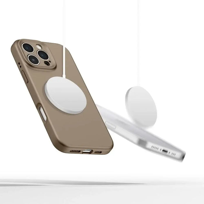 Tech-Protect Liquid Silicone MagSafe Case for iPhone 16 Pro Max - Brown - Cell phone cases and covers<<<HurtelXML