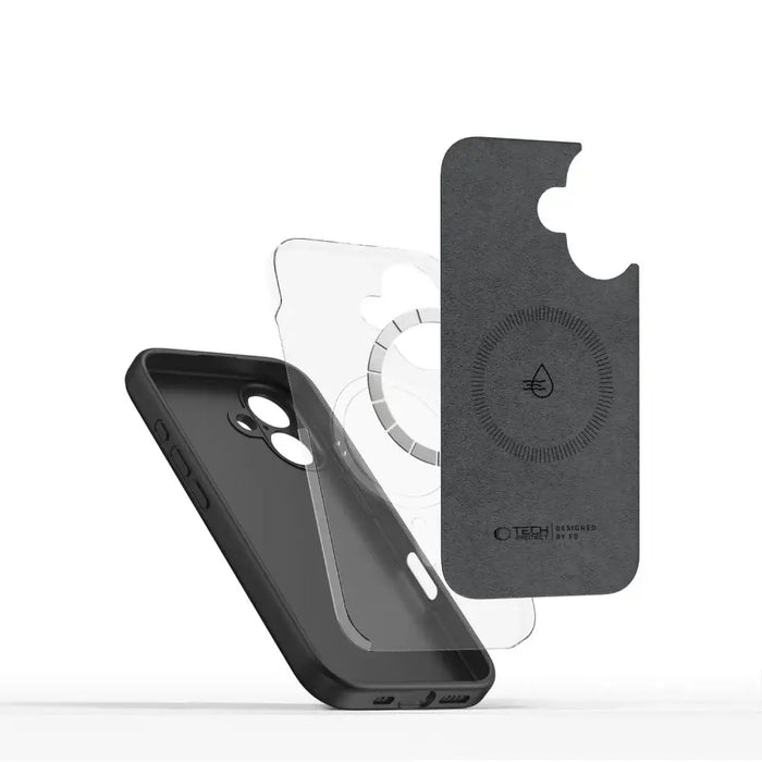 Tech-Protect Liquid Silicone MagSafe iPhone 16 Case - Black - Cell phone cases and covers<<<HurtelXML